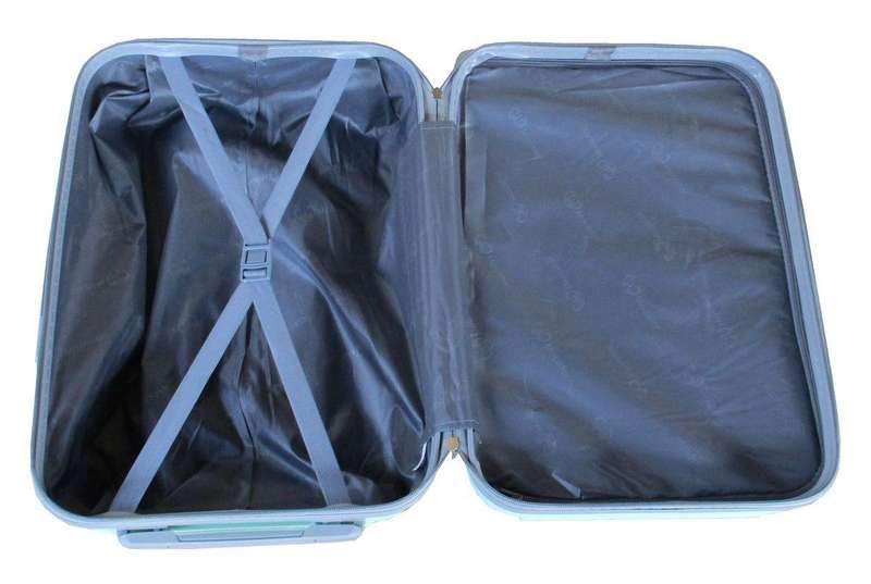Light Green 3-Piece Hardshell Luggage Set with Spinner Wheels, TSA Locks & Wave Pattern  SA Travel