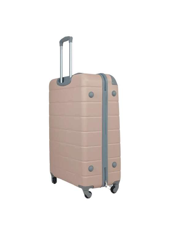 3-Piece Cream HardShell Luggage Set with Spinner Wheels & Locks  Stylish Durable Travel Suitcases