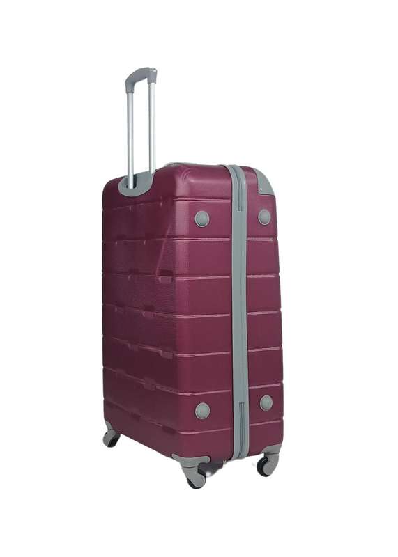 3-Piece Purple Hard Shell Luggage Set with Spinner Wheels & Locks  Durable Travel Cases for SA Trip