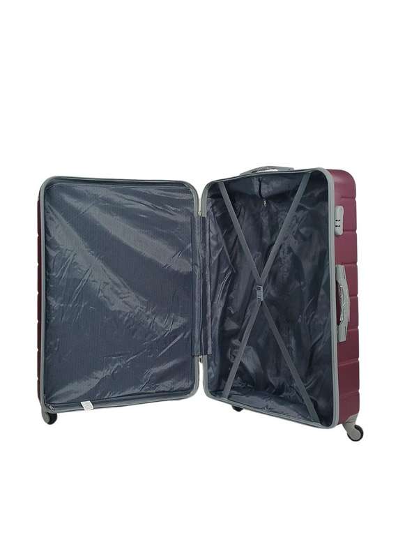 3-Piece Purple Hard Shell Luggage Set with Spinner Wheels & Locks  Durable Travel Cases for SA Trip