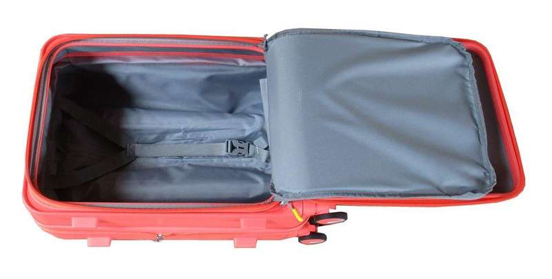 5-Piece Red Hard Shell Luggage Set with Spinner Wheels & TSA Locks  Stylish Lightweight Travel Bags