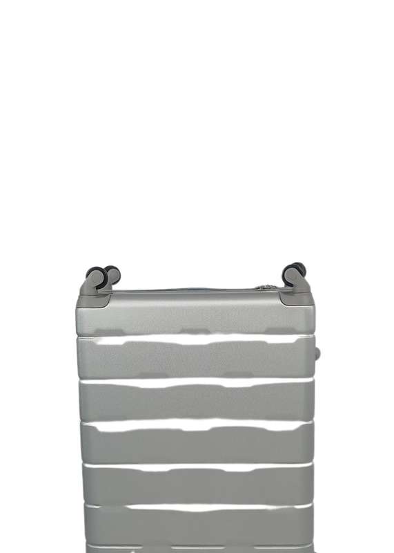 3-Piece Silver Hard Shell Luggage Set with Spinner Wheels Durable Travel Suitcases South Africa
