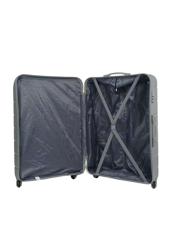 3-Piece Silver Hard Shell Luggage Set with Spinner Wheels Durable Travel Suitcases South Africa