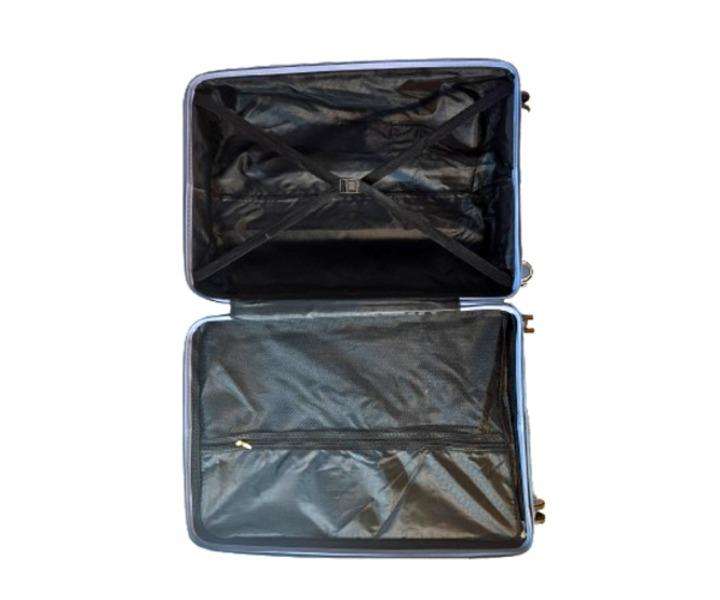 3-Piece Blue Hard Shell Luggage Set with Spinner Wheels &LocksDurable Expandable Travel Suitcase SA