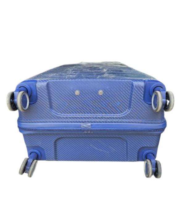 3-Piece Dark Blue Hard Shell Luggage Set by Begin Again  Spinner Wheels, Locks & Expandable Storage