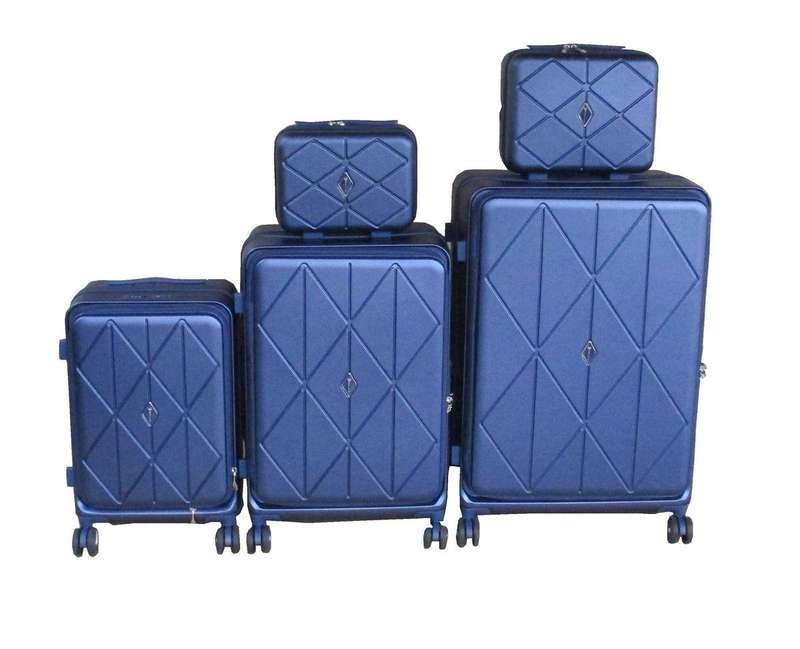 Blue 5-Piece Spinner Luggage Set with TSA Locks, Cosmetic Cases & Organizers  Travel Ready SA