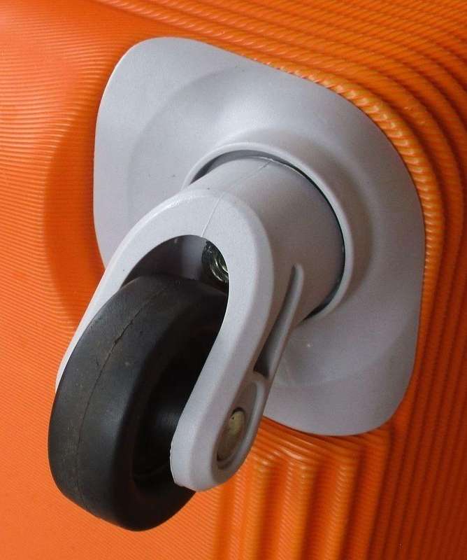 3-Piece Orange Hard Shell Luggage Set  Spinner Wheels, Style Locks & Durable Travel Design SA