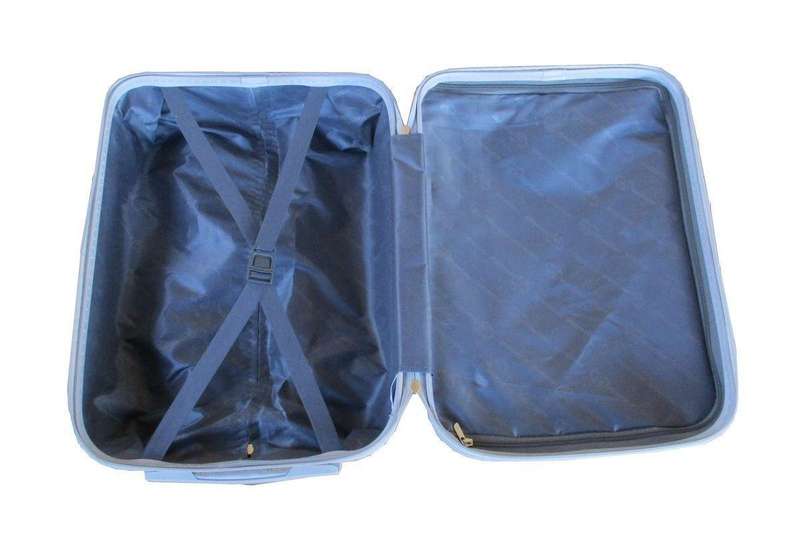 3-Piece White Hard Shell Luggage SetSpinner Wheels,Combo Locks &Navy Interior for Stylish SA Travel