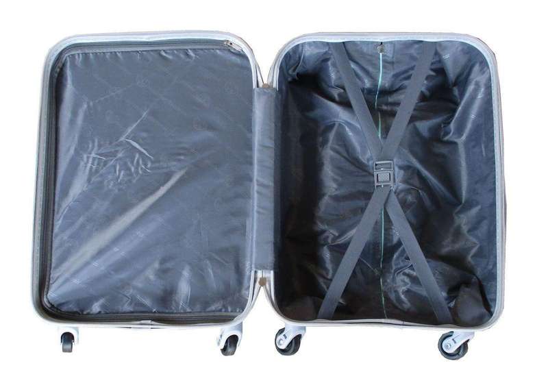 3-Piece Sky Blue HardShell Luggage Set by MooiStarSpinner Wheels,Combo Locks&Modern Travel Design