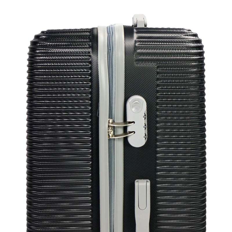 3-Piece Black Hard Shell Luggage Set by MooistarSpinner Wheels, Combo Locks & Durable Travel Design
