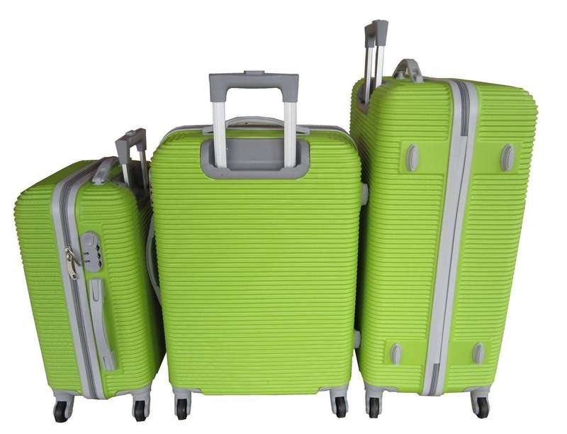 3-Piece Lime Green HardShell Luggage Set by MooistarSpinner Wheels,Combo Locks & Lightweight Design