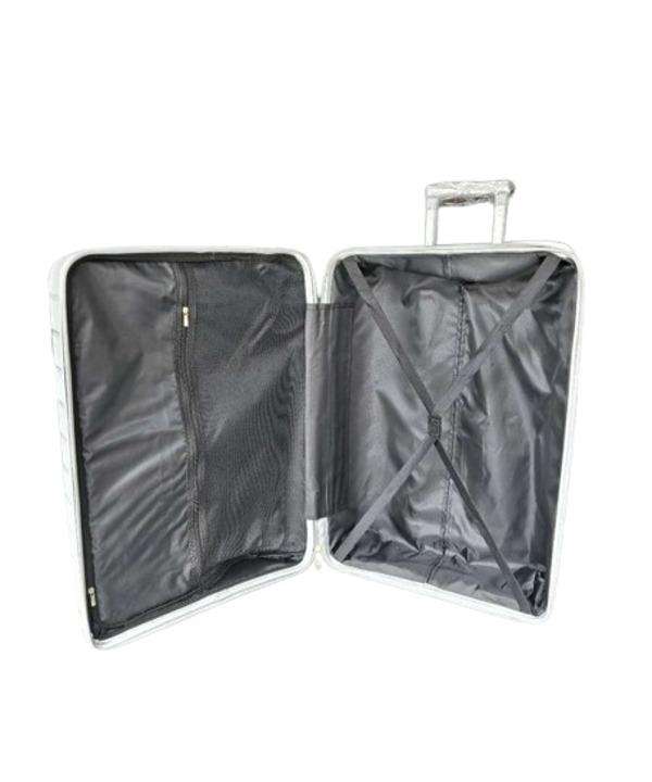 3-Piece Grey Hard Shell Luggage Set with Spinner Wheels & TSA Locks  Expandable Travel Suitcases SA
