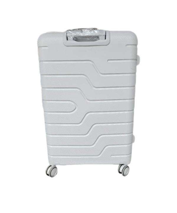 3-Piece Grey Hard Shell Luggage Set with Spinner Wheels & TSA Locks  Expandable Travel Suitcases SA