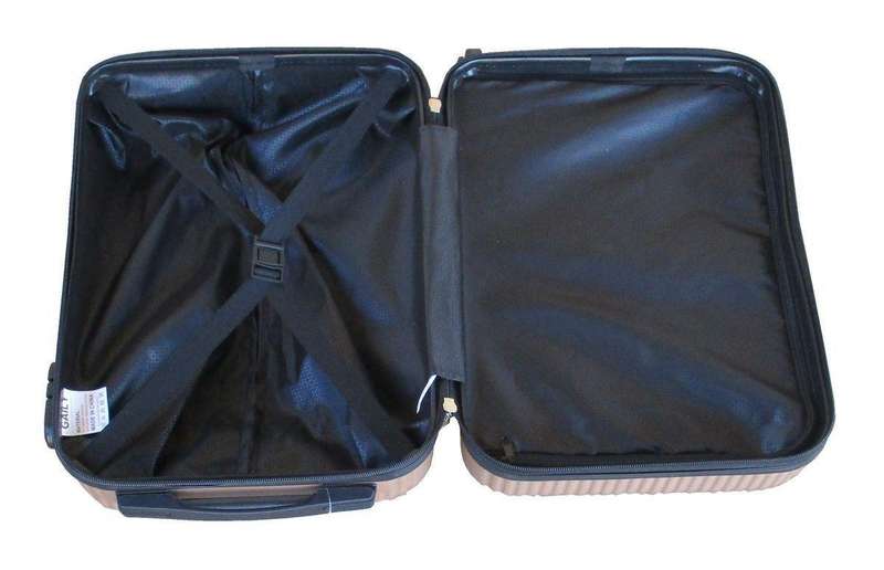3-Piece Coral Pink Hard Shell Luggage Set by MooistarSpinner Wheels,Locks&Lightweight Travel Design