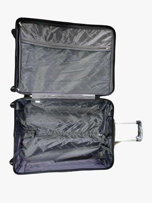 3-Piece Purple Hard Shell Luggage Set  Spinner Wheels, Combo Locks & Ribbed Durable Travel Design