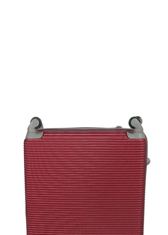 Begin Again Red 3-Piece Luggage Set with Spinner Wheels,  Locks & Durable Ribbed Hard Shell Design