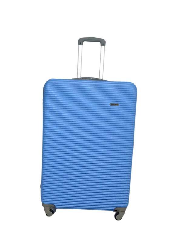 3-Piece Sky Blue Hard Shell Luggage Set with Spinner Wheels, Locks & Lightweight Durable Design