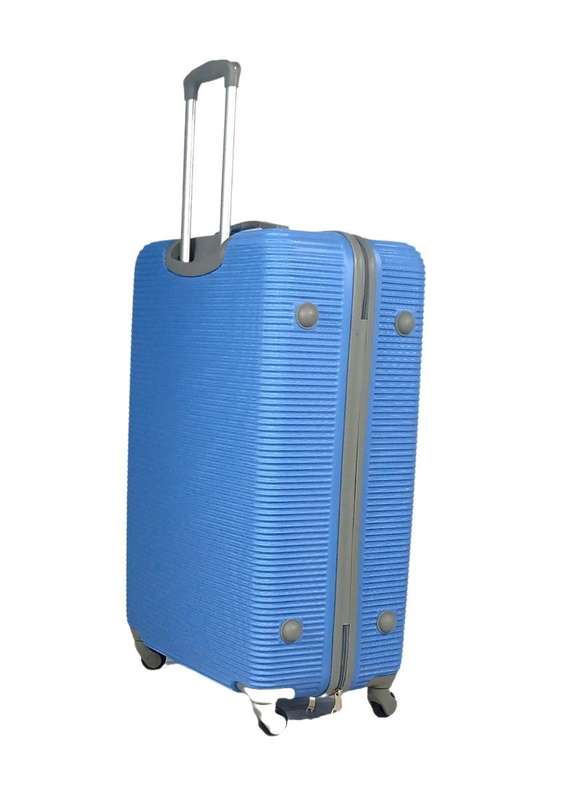 3-Piece Sky Blue Hard Shell Luggage Set with Spinner Wheels, Locks & Lightweight Durable Design
