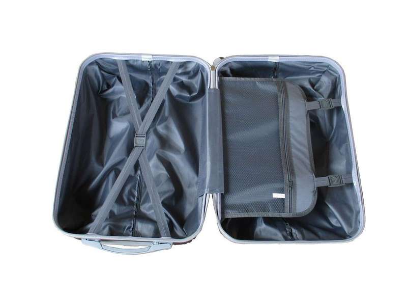Navy 3-Piece Hardshell Luggage Set with Spinner Wheels, Combo Locks & Organised Travel Interiors