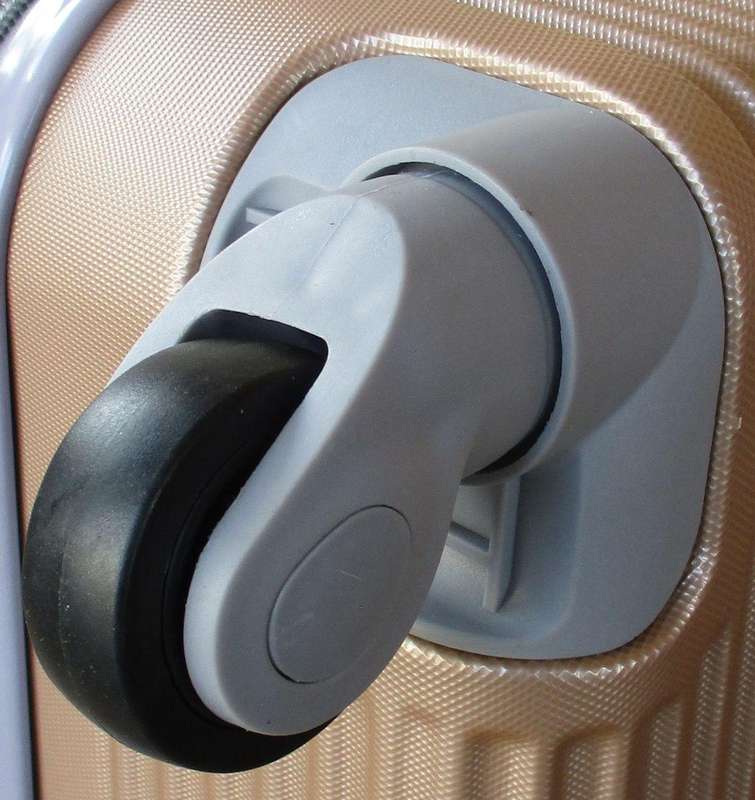 Gold 3-Piece Hardshell Spinner Luggage Set with Locks, Lightweight Design & Organised Interiors