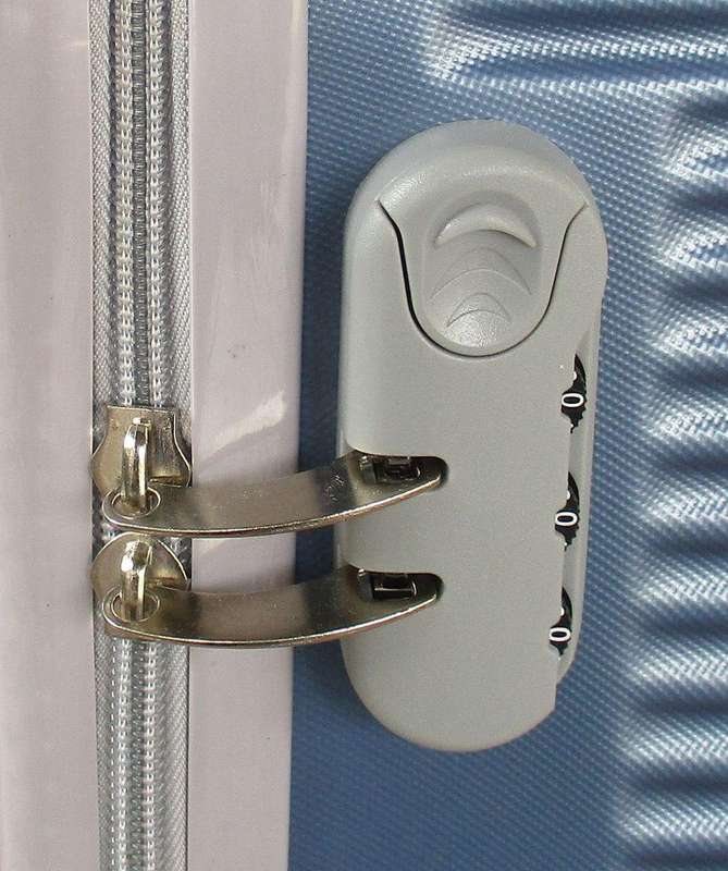 Light Blue 3-Piece Hardshell Luggage Set with Spinner Wheels,  Locks & Scratch-Resistant Shell