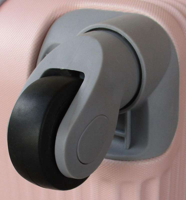 Light Pink 3-Piece TOUGH Hardshell Luggage Set with Spinner Wheels, Combo Locks & Ribbed Texture