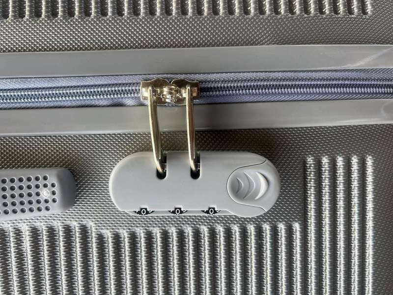3-Piece Silver Hard Shell Luggage Set with Spinner Wheels, Built-In Lock & Fast Delivery in SA