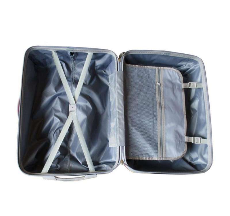 3-Piece Silver Hard Shell Luggage Set with Spinner Wheels, Lock, Interior Divider & Fast SA Delivery