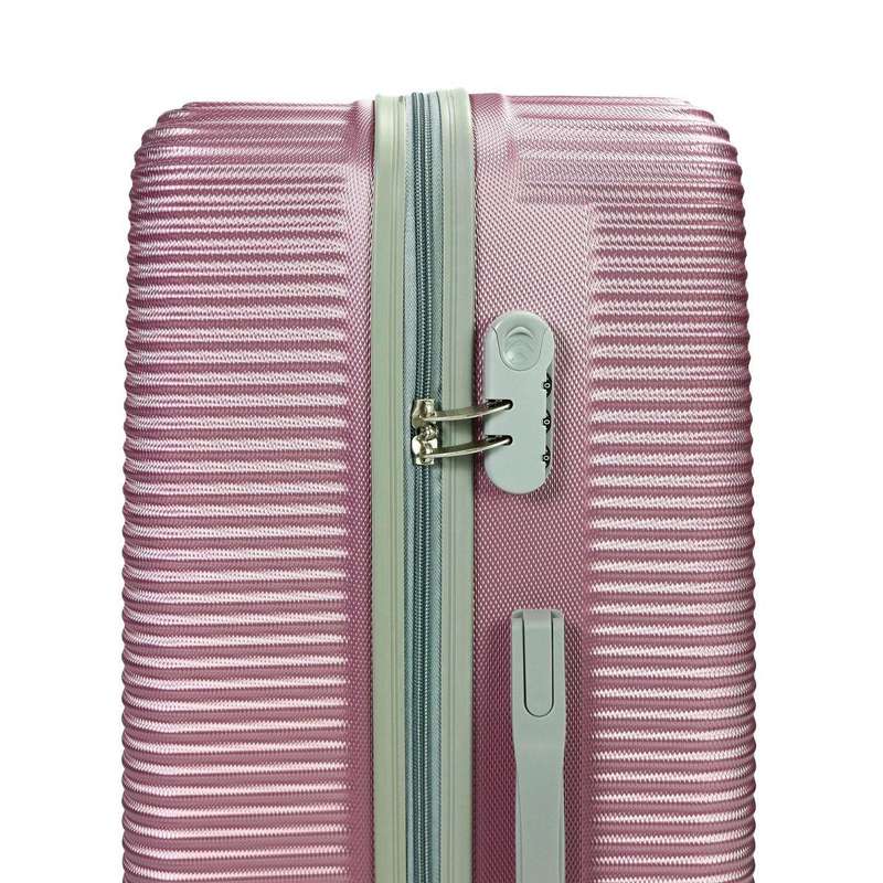3-Piece Pink Hard Shell Luggage Set with Spinner Wheels, Gold Handle, Lock & Fast SA Delivery