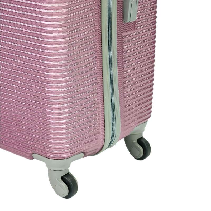 3-Piece Pink Hard Shell Luggage Set with Spinner Wheels, Gold Handle, Lock & Fast SA Delivery