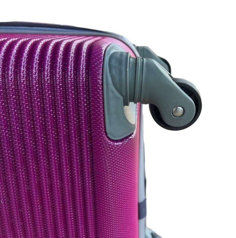 3-Piece Dark Pink HardShell Luggage Set-Spinner Wheels,Built-In Lock,Lightweight,Fast SA  Delivery