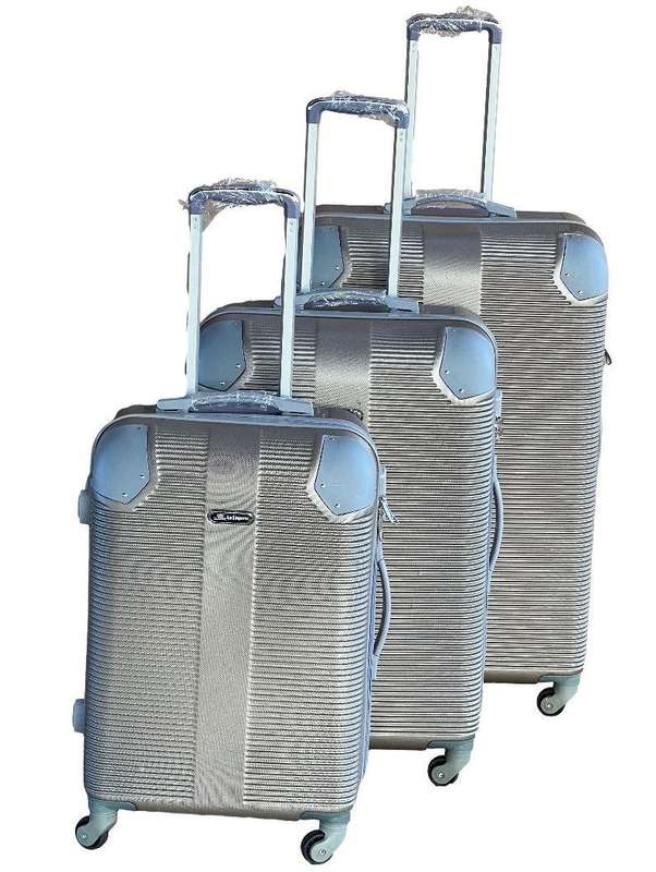 3-Piece Gold HardShell Luggage Set with Spinner Wheels,Built-In Lock & Fast Delivery in South Africa