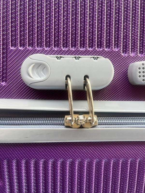 3-Piece Branded Purple Hard Shell Luggage Set with Spinner Wheels, Built-In Lock & Fast SA Delivery