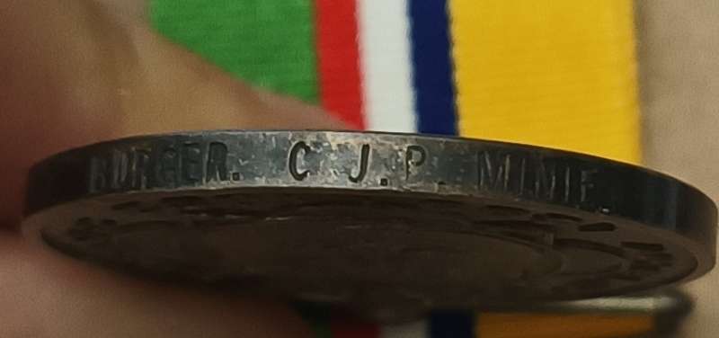 BOER WAR ABO MEDAL - POW BERMUDA - WOLMORANSTAD KOMMANDO