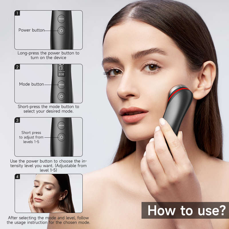 Age Booster Pro Microcurrent Facial Device | LED Therapy & Skin Rejuvenation