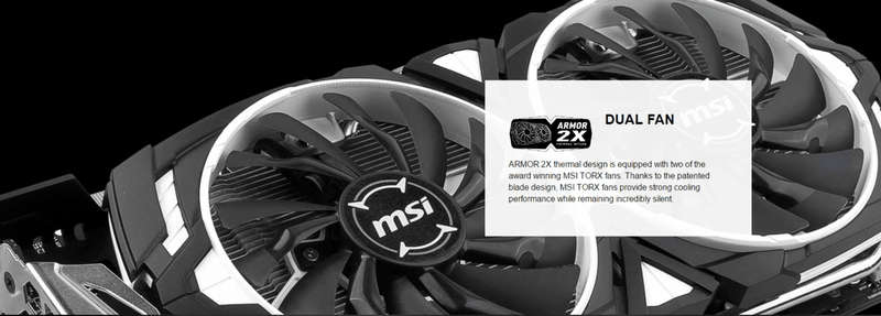 MSI GTX 1080 ARMOR 8G OC