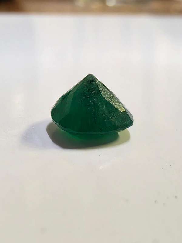 Natural Emerald of 2,5 carat - Round cut origin from Sandawana Zimbabwe