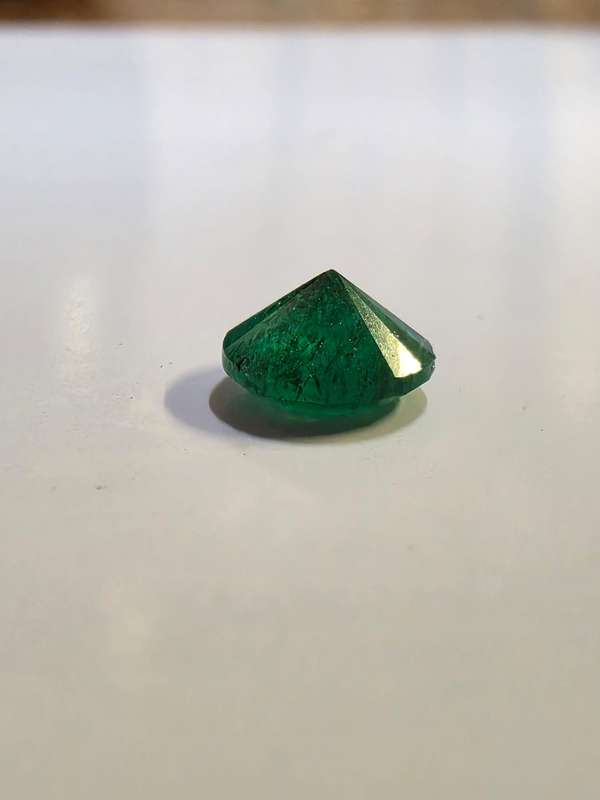 Natural Emerald of 1.15 carat - Round cut origin from Sandawana Zimbabwe