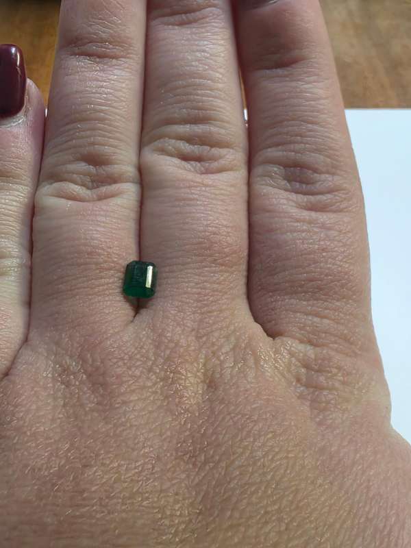 Natural Emerald of 0.5 carat - Emerald cut origin from Sandawana Zimbabwe