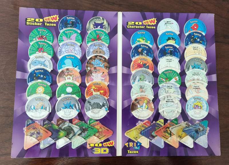 Pokemon tazo album 1,2,3,4 and 6