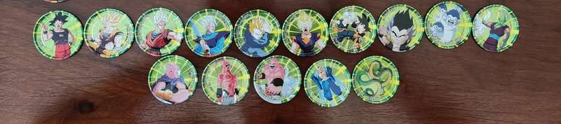 Drragon ball Z metal tazos complete