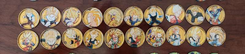 Drragon ball Z metal tazos complete