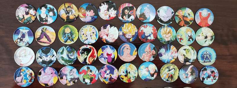 Drragon ball Z metal tazos complete