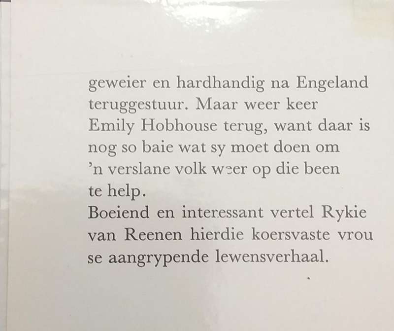 Heldin uit die vreemde - verhaal van Emily Hobhouse - Rykie van Reenen