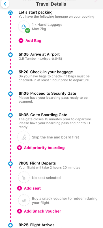 2x One-way Flight Tickets from Johannesburg to Capetown 01 June 2025 | FA 804