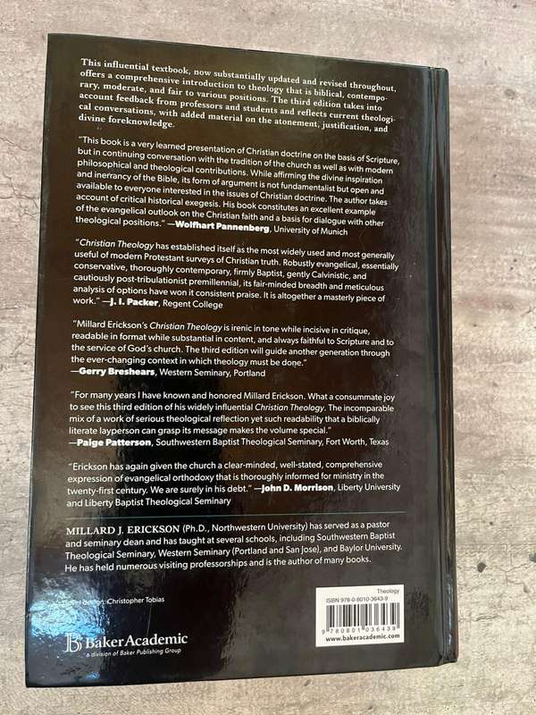 Christian Theology  Millard J. Erickson  Hardcover Edition
