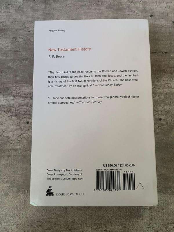 New Testament History  F.F. Bruce - Softcover