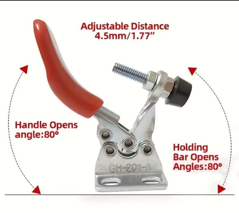 Horizontal hold down toggle clamps