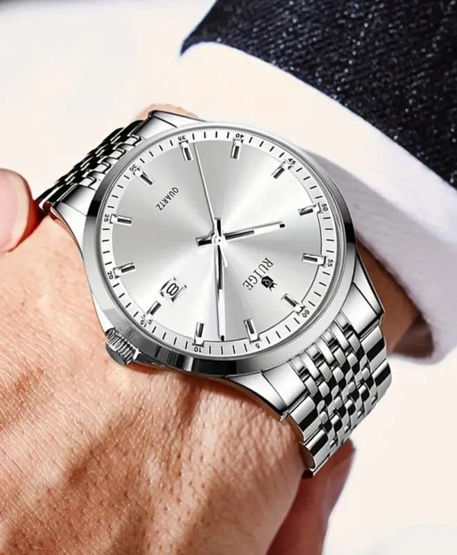 Ruige High end Swiss brand waterproof stainless steel mens watch