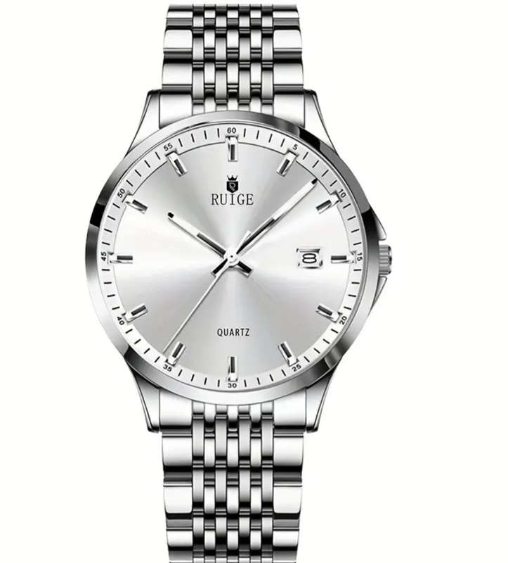 Ruige High end Swiss brand waterproof stainless steel mens watch